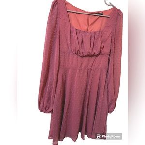 Shein knee length dusty Pink dress Size 6 perfect for that special occasion